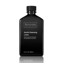 A 6.7 fl. oz (198 mL) black bottle of Revision Skincare Gentle Cleansing Lotion for dry or sensitive skin stands against a white background.