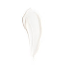 A creamy white smear of Revision Skincare D·E·J Eye Cream® on a plain white background, featuring a smooth, slightly glossy texture—ideal for targeting eyelid drooping and other visible signs of skin aging.