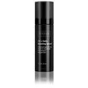 A black cylindrical bottle of Revision Skincare D·E·J Daily Boosting Serum® features a pump dispenser and white text describing this advanced serum that energizes, rejuvenates, and enhances skin firmness.