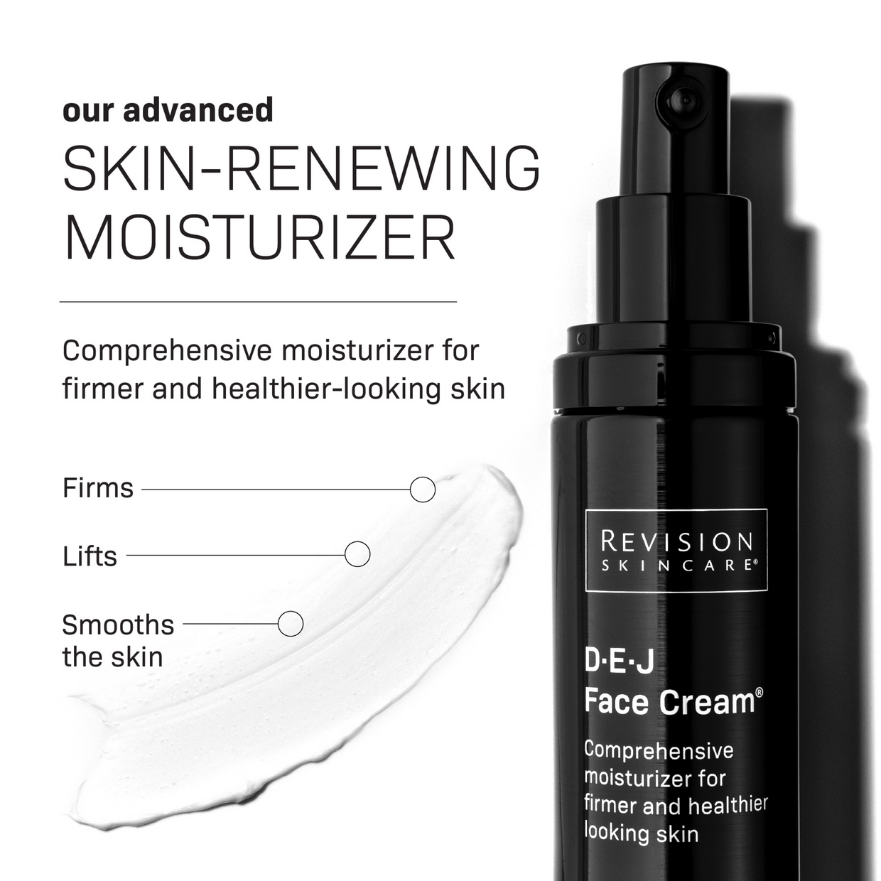 Revision Skincare’s Procedure Prep & Recover Regimen, shown beside a smear of white cream, helps firm, lift, and smooth skin—ideal for elevating your skincare routine or prepping before in-office procedures.