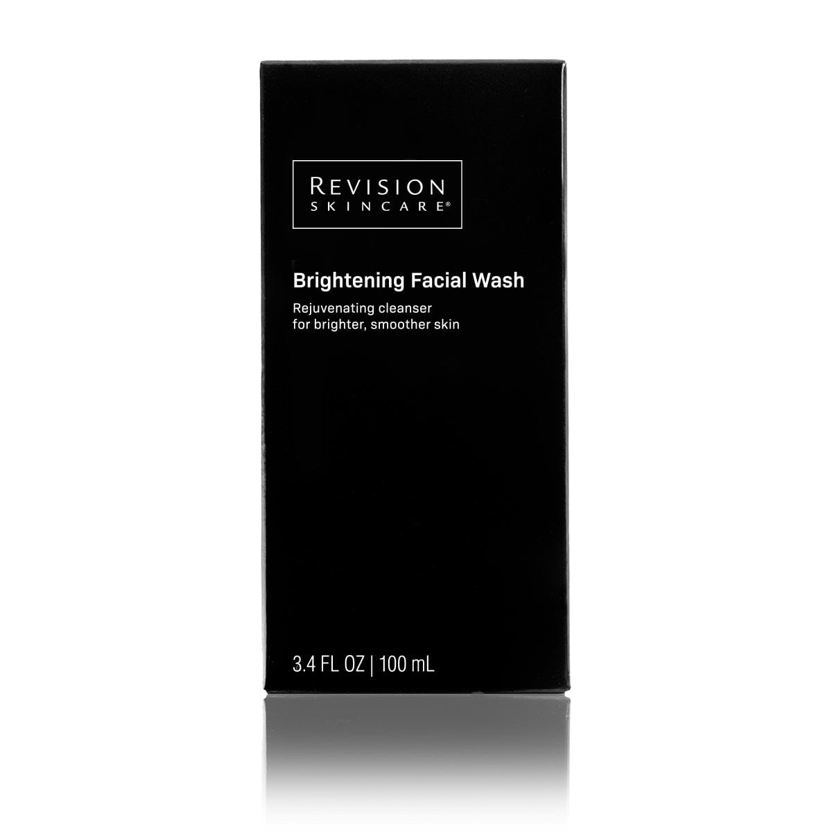 Brightening Facial Wash bottle- rejuvenating cleanser for brighter, smoother skin. Box Front