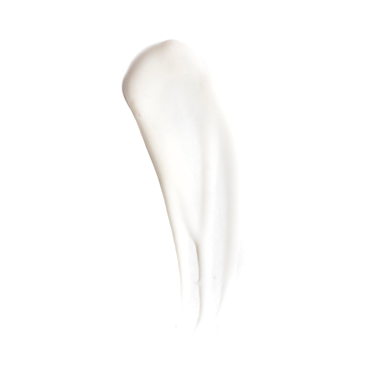 A swipe of Revision Skincare Vitamin C Lotion 30% (1 fl oz) in creamy white, featuring a smooth and slightly glossy texture on a white background.