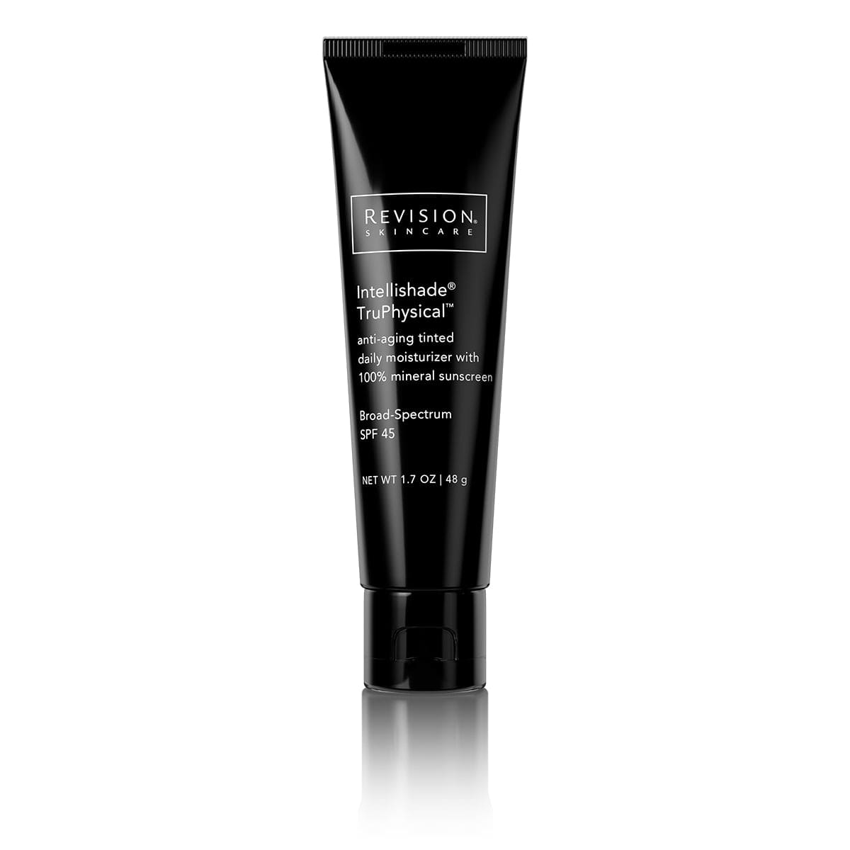 Intellishade TruPhysical- Age-defying tinted daily moisturizer with 100% mineral sunscreen. Tube Front